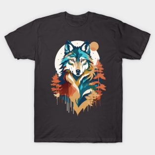Wolf Shirt Wednesday - Pastel Fall Wolf T-Shirt